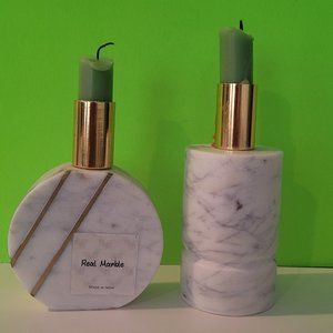 Candleholders 2 real marble India